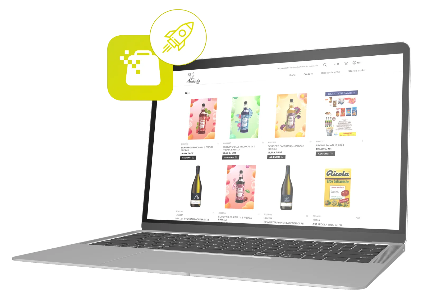 order factory enterprise mavedo ecommerce b2b food beverage